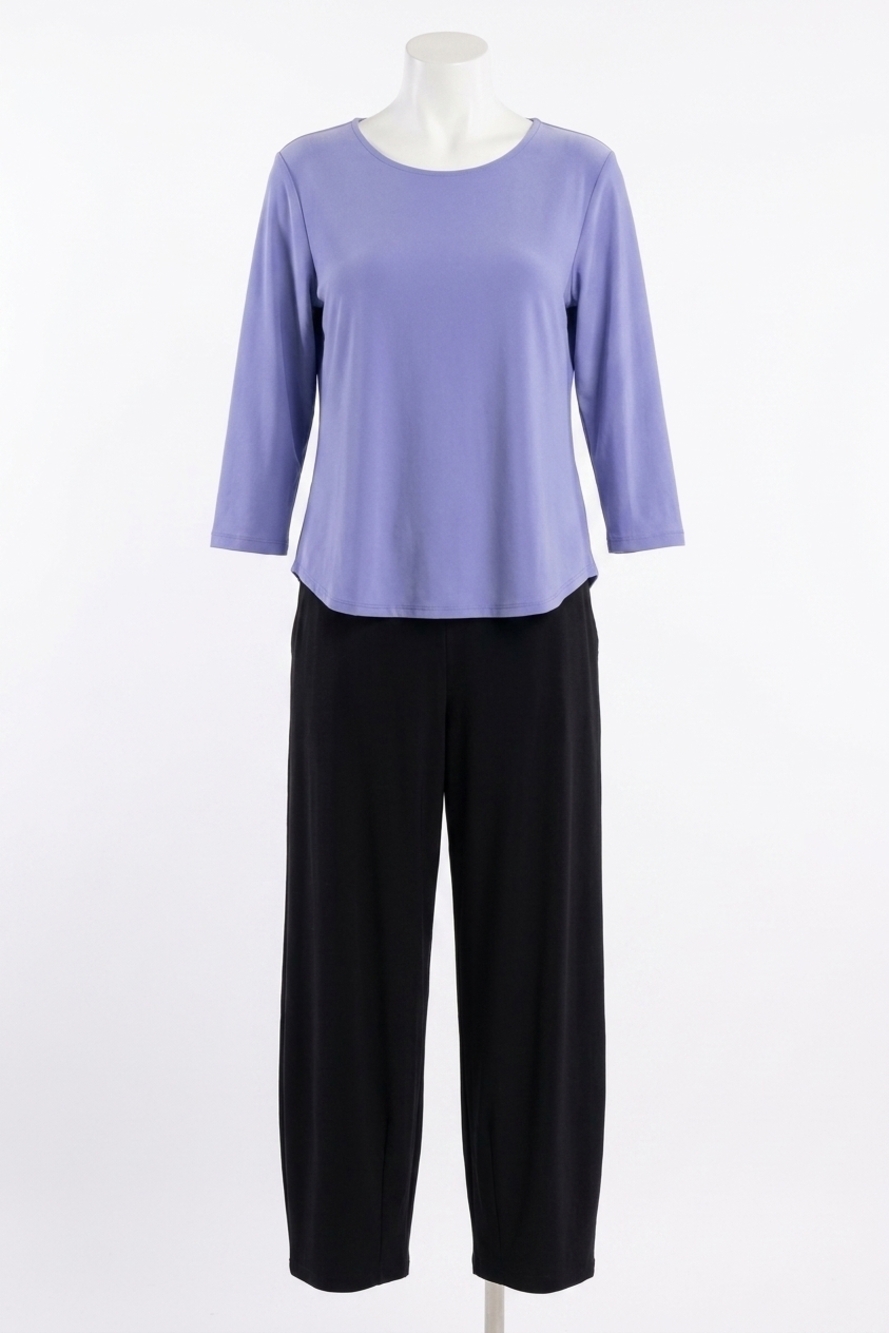 NEW SYMPLI go to classic short tee in jacaranda